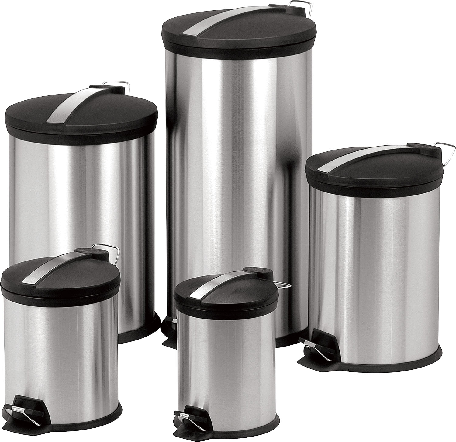Stainless Steel Bin with Plastic Lid