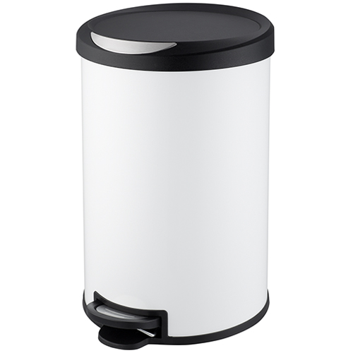 Stainless Steel Step Bin with Plastic Lid
