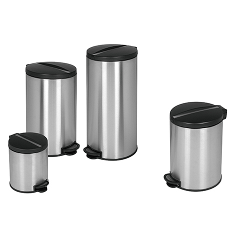 Stainless Steel Kitchen Bin with Plastic Lid